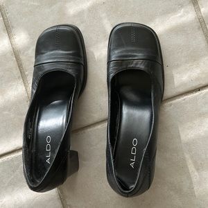 Aldo vintage black chunky heels